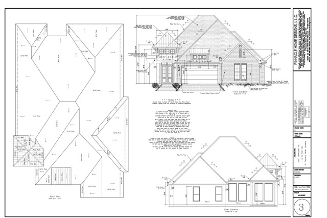 Front elevation of the Lot 5 Kingswood Floor Plan with brick and Hardie plank exterior.